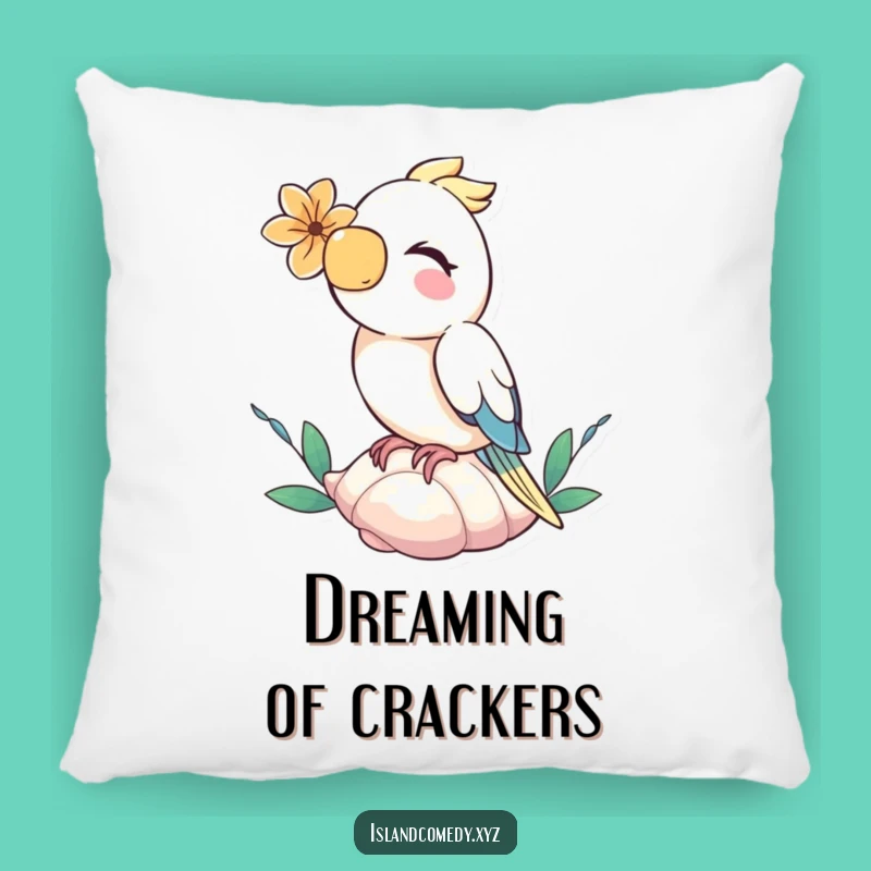 Funny Parrot Flower Pillow: Cozy & Hilarious Tropical Accent