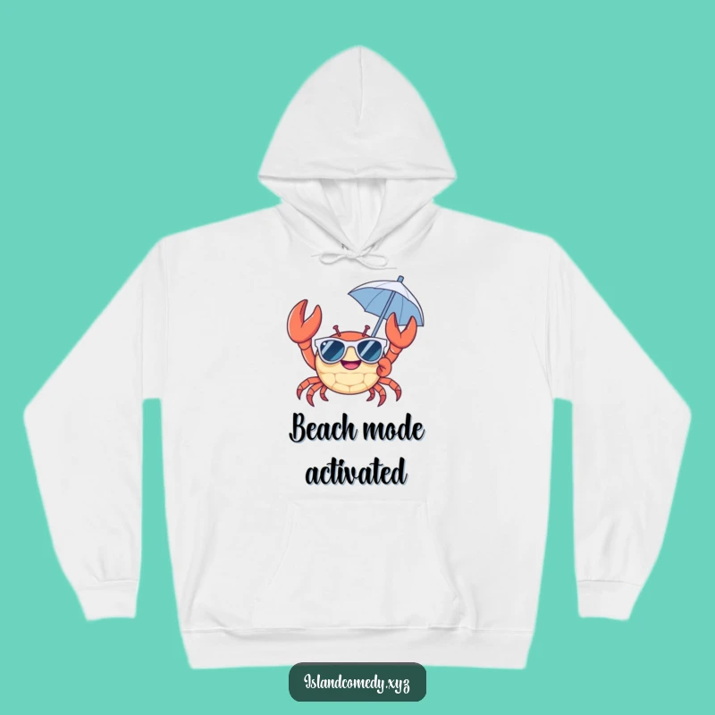 Cozy Funny Crab Beach Hoodie - Warm and Sunny Gift for Vacationers