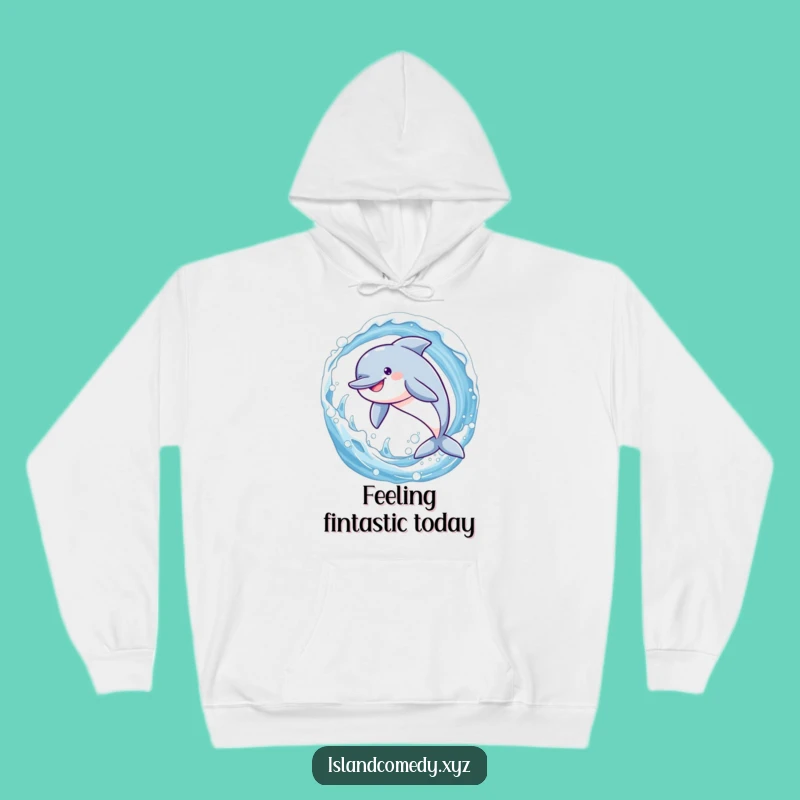 Funny Dolphin Wave Hoodie: Cozy & Hilarious Ocean Adventure Wear