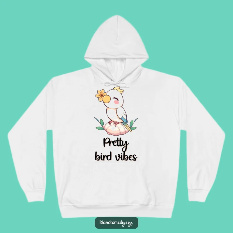 Funny Parrot Seashell Hoodie: Cozy & Hilarious Tropical Comfort