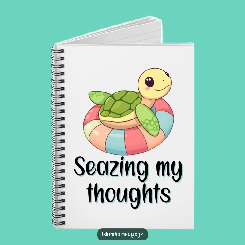 Funny Sea Turtle Inner Tube Notebook: Hilarious Journal & Gift for Ideas